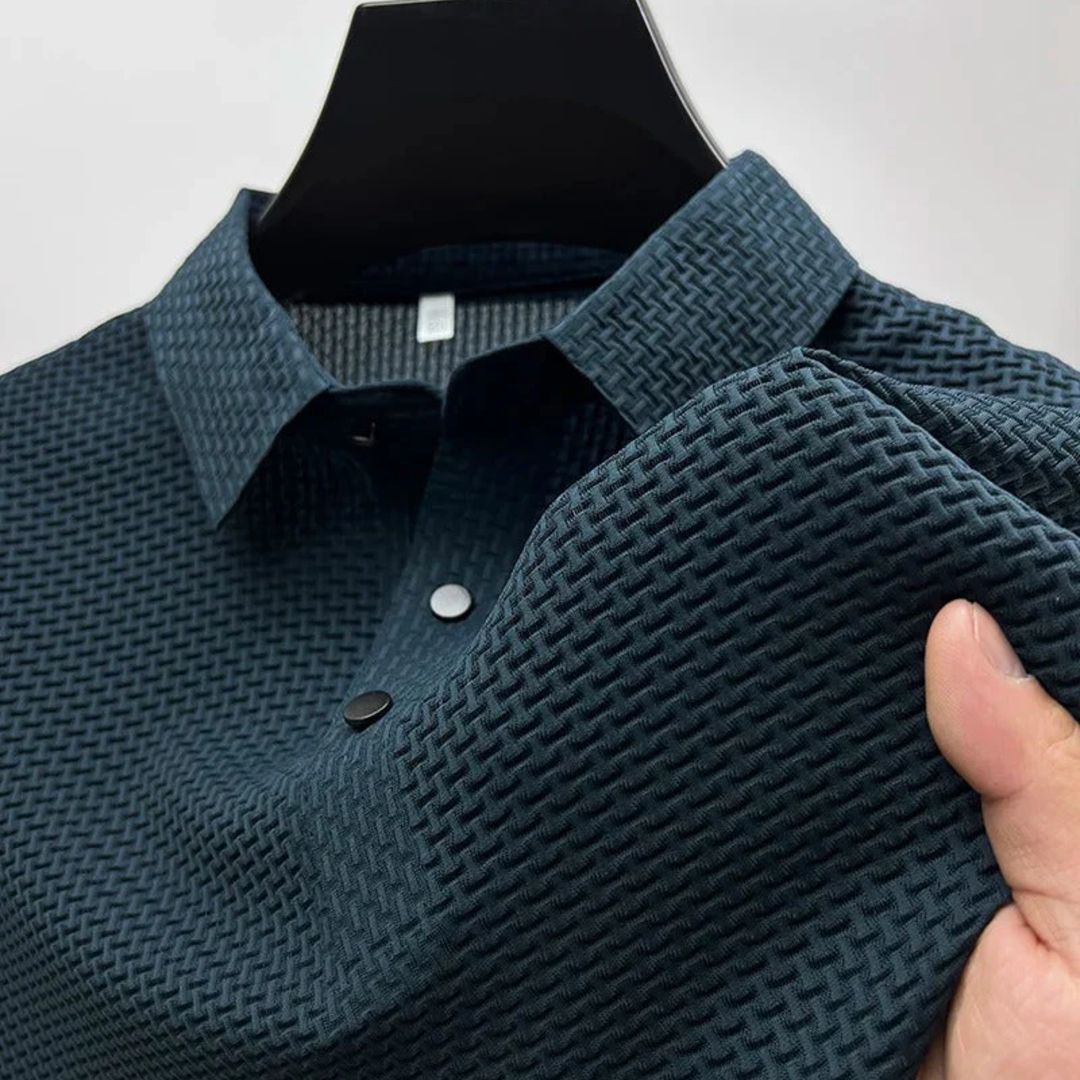 JORGE - POLO MASCULINO COM ELASTANO TEXTURIZADO