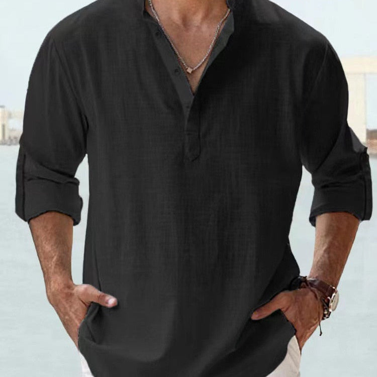 Sergio™ | Camisa de linho respirável
