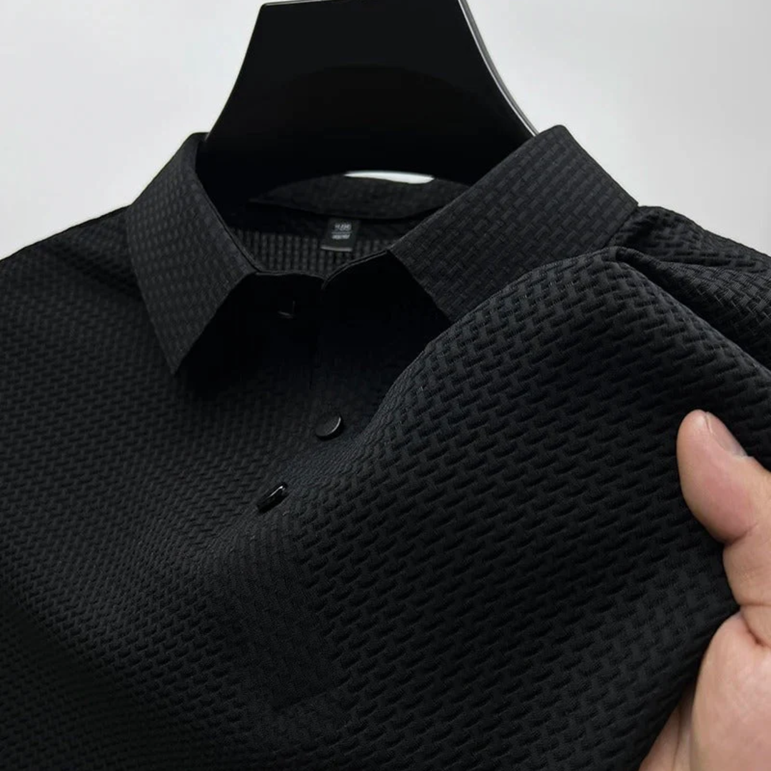 JORGE - POLO MASCULINO COM ELASTANO TEXTURIZADO