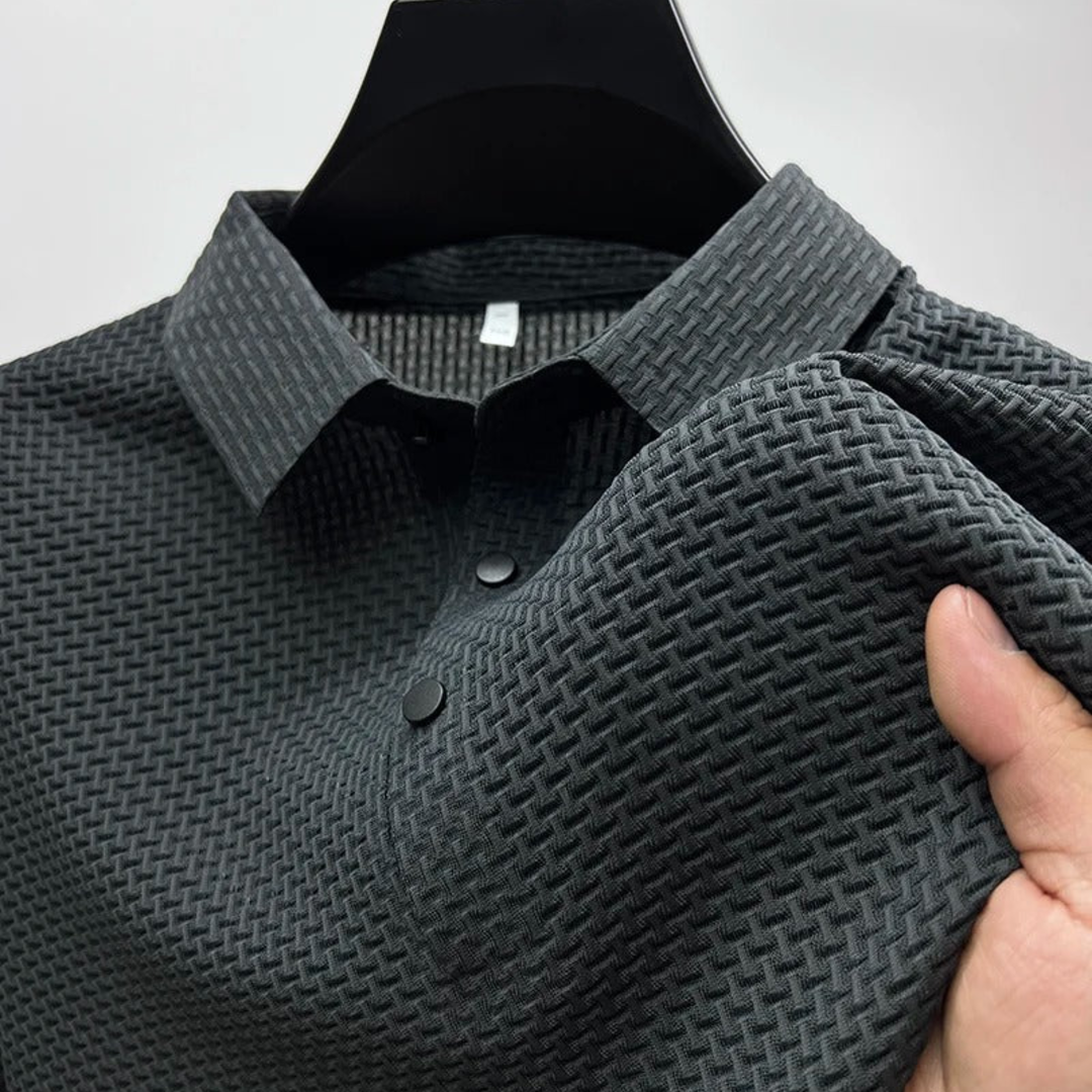 JORGE - POLO MASCULINO COM ELASTANO TEXTURIZADO